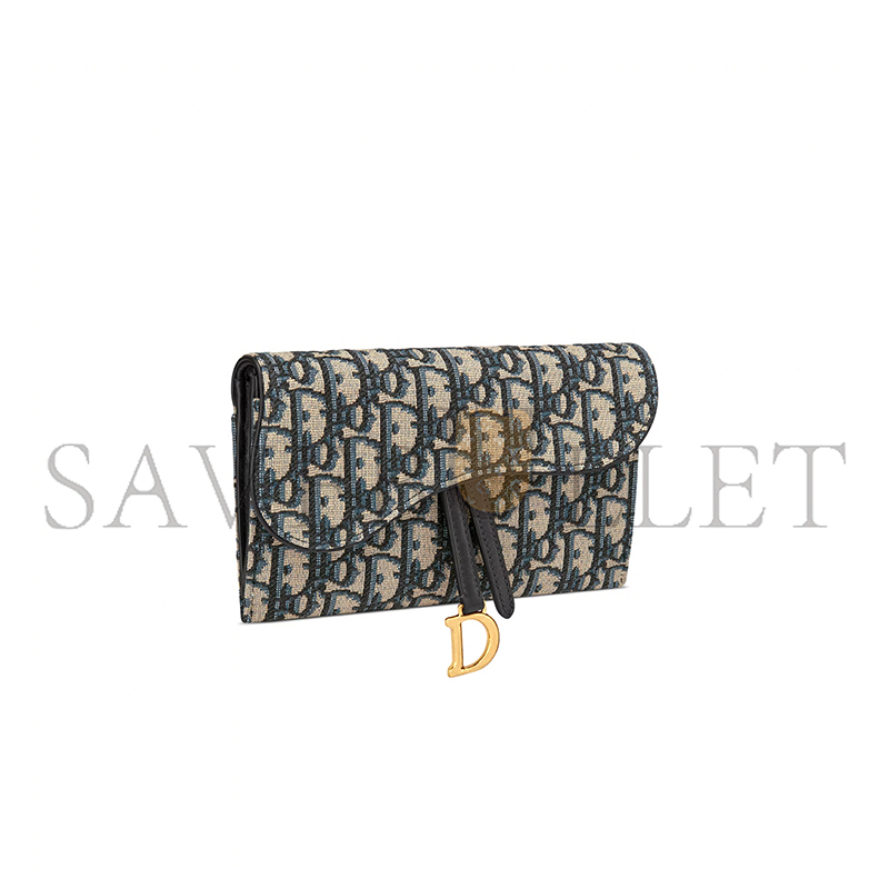 DIOR BLUE OBLIQUE JACQUARD S5614CTZQ_M928 (19cm*9.5cm*3cm)